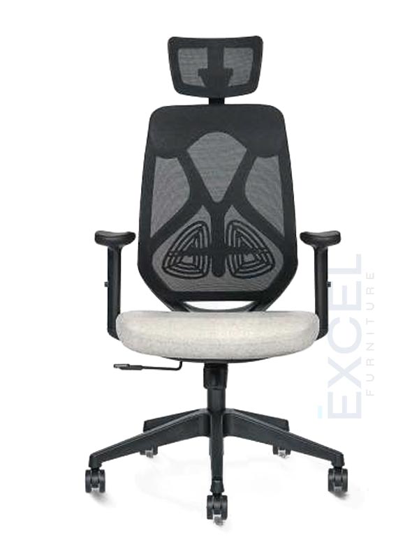 High Back Adjustable Handle Ergonomic Boss Chair Executive Chair EF-EC109 with Black Mesh Fabric and Plastic Arm